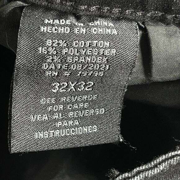 Waimea Jeans Mens 32x32 Black Skinny Fit Silver Branch Unique - Picture 6 of 12